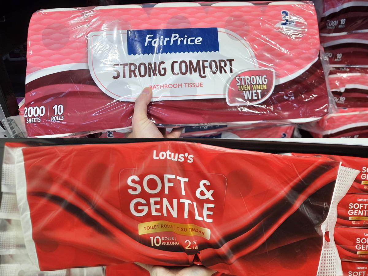 Groceries FairPrice Lotus's - toilet paper