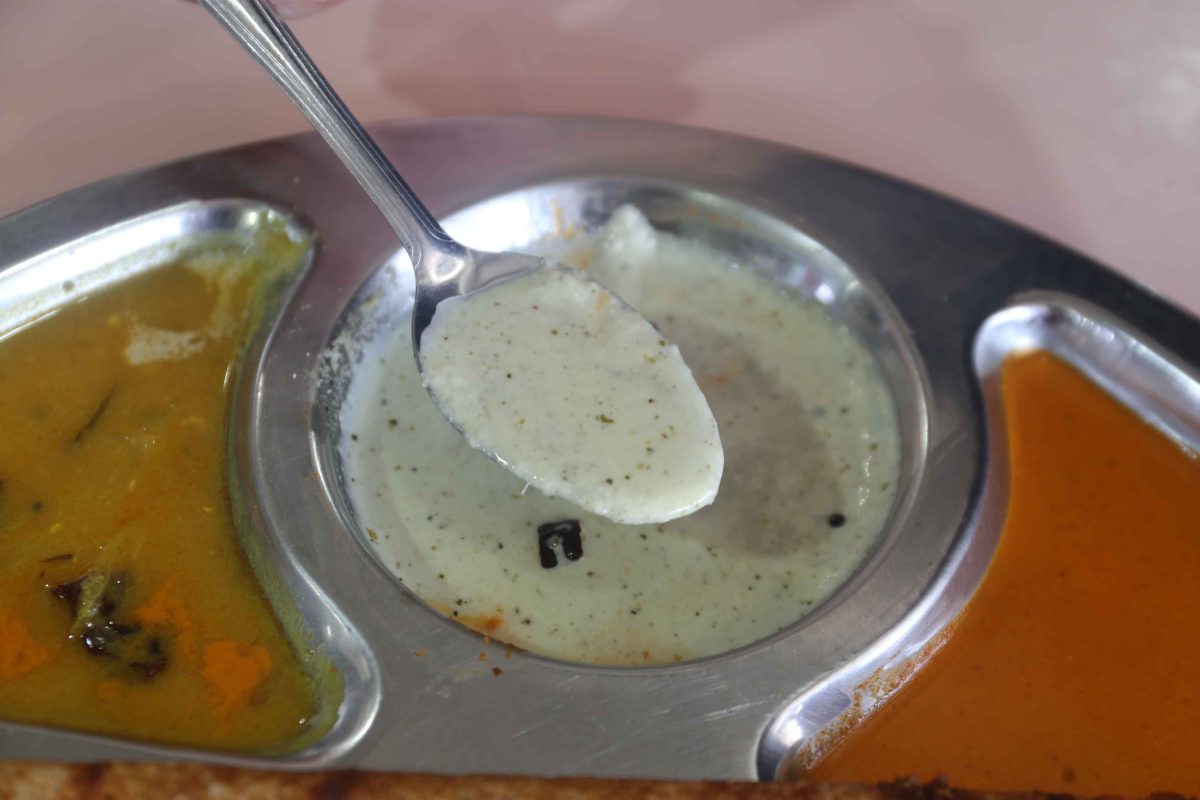 rajarani thosai newly in michelin guide - coconut chutney