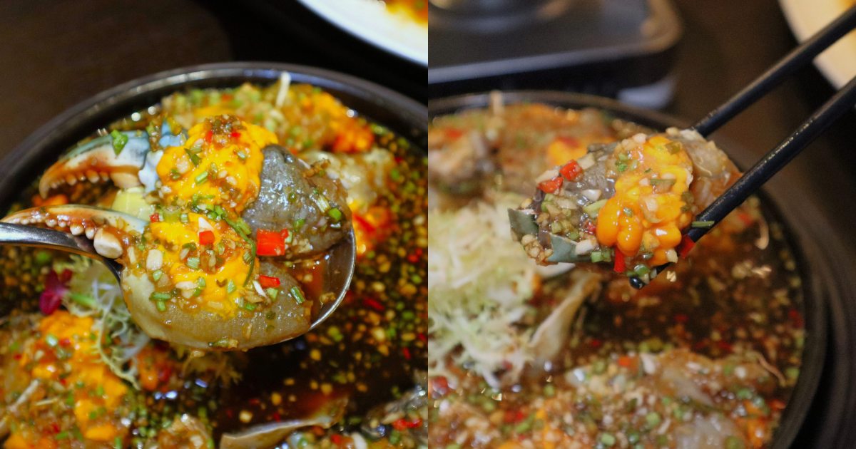 Pure Gem - marinated crab closeup
