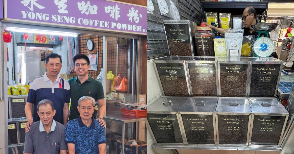 local coffee grinders - yong seng coffee powder