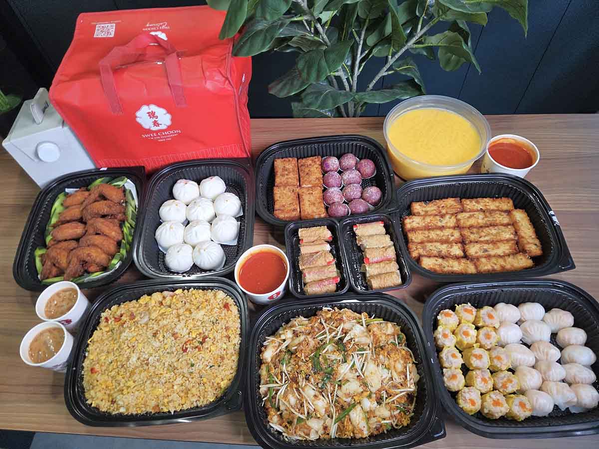buffet catering - swee choon setup