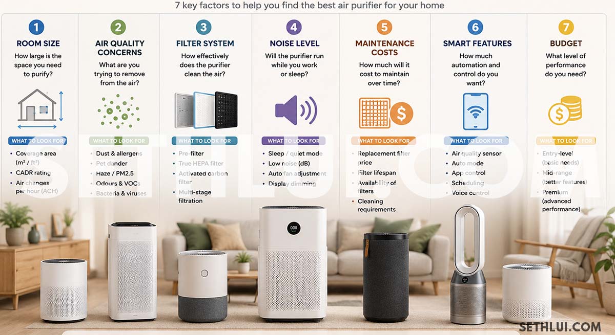 How to choose an air purifier - 7 steps