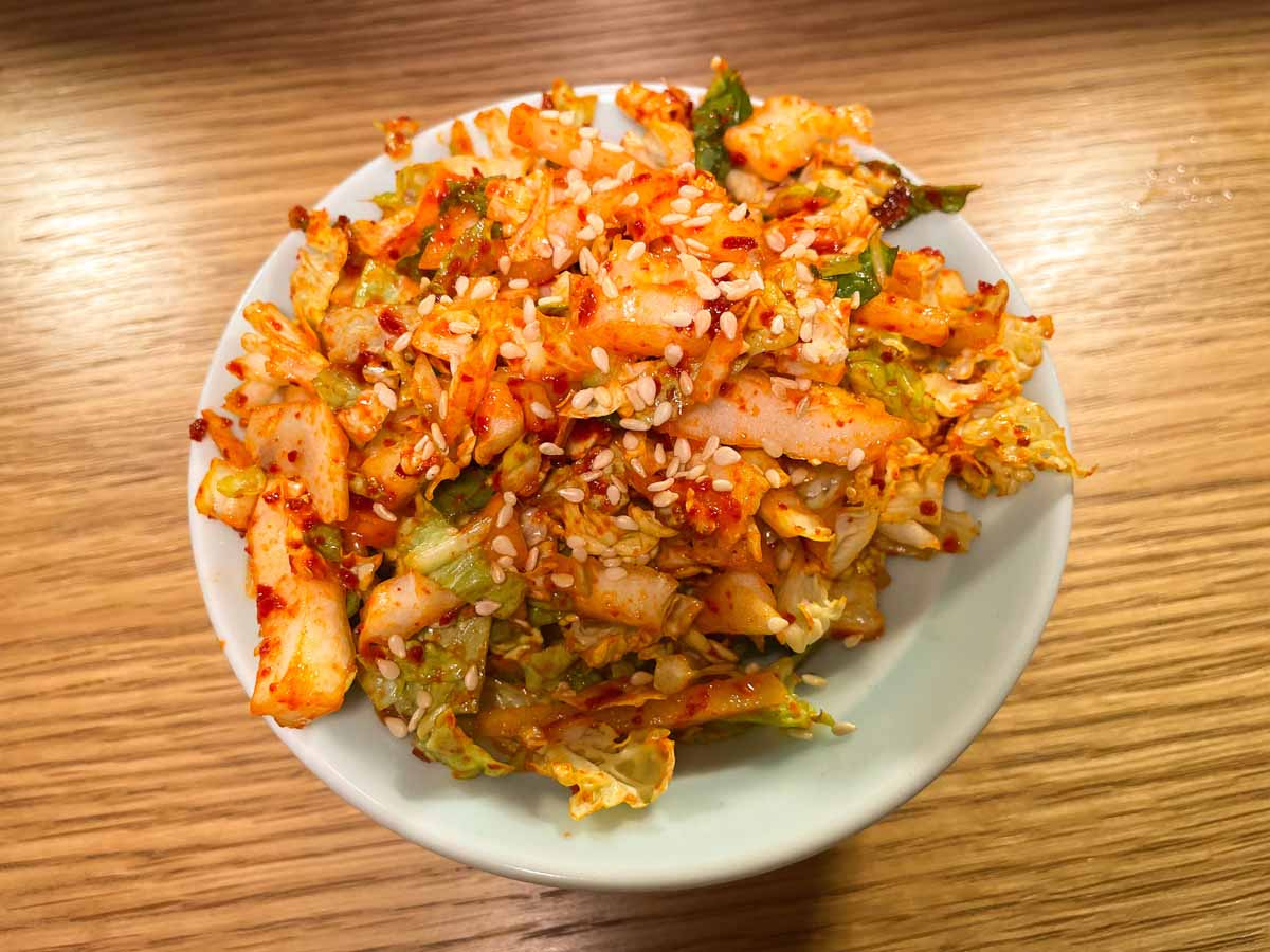 hikiniku to come - raw kimchi