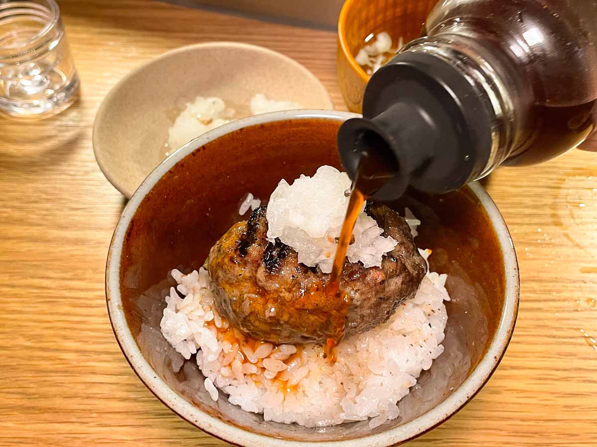 hikiniku to come - grated radish and ponzu sauce