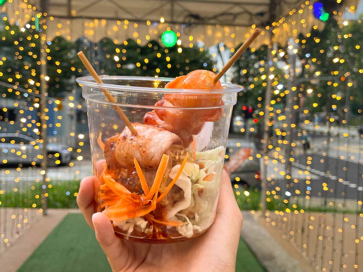 choa chu kang pasar malam - thailand food lok lok