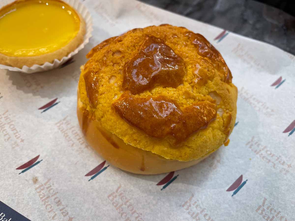 authentic hk food - victoria bakery bolo bau with butter
