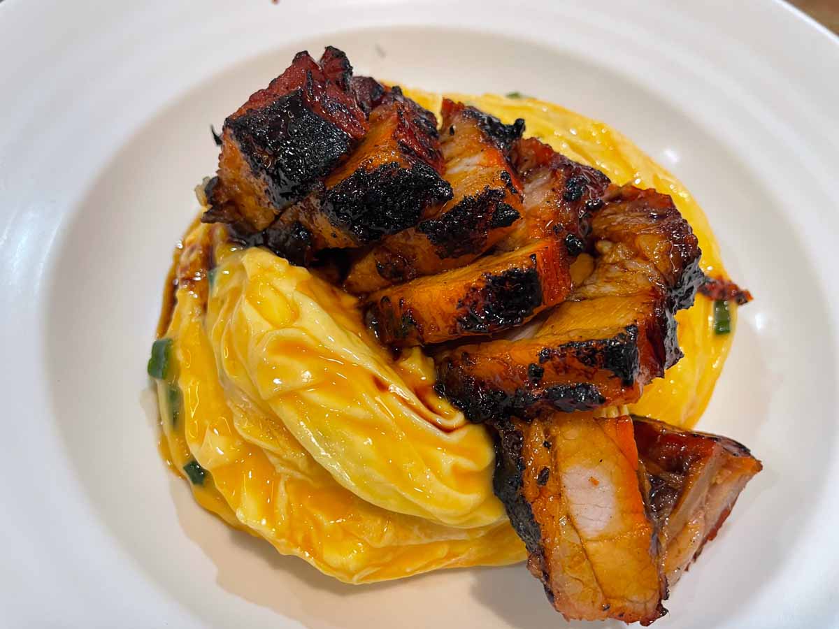 authentic hk food - hong kong day cha kee char siew and silky egg rice