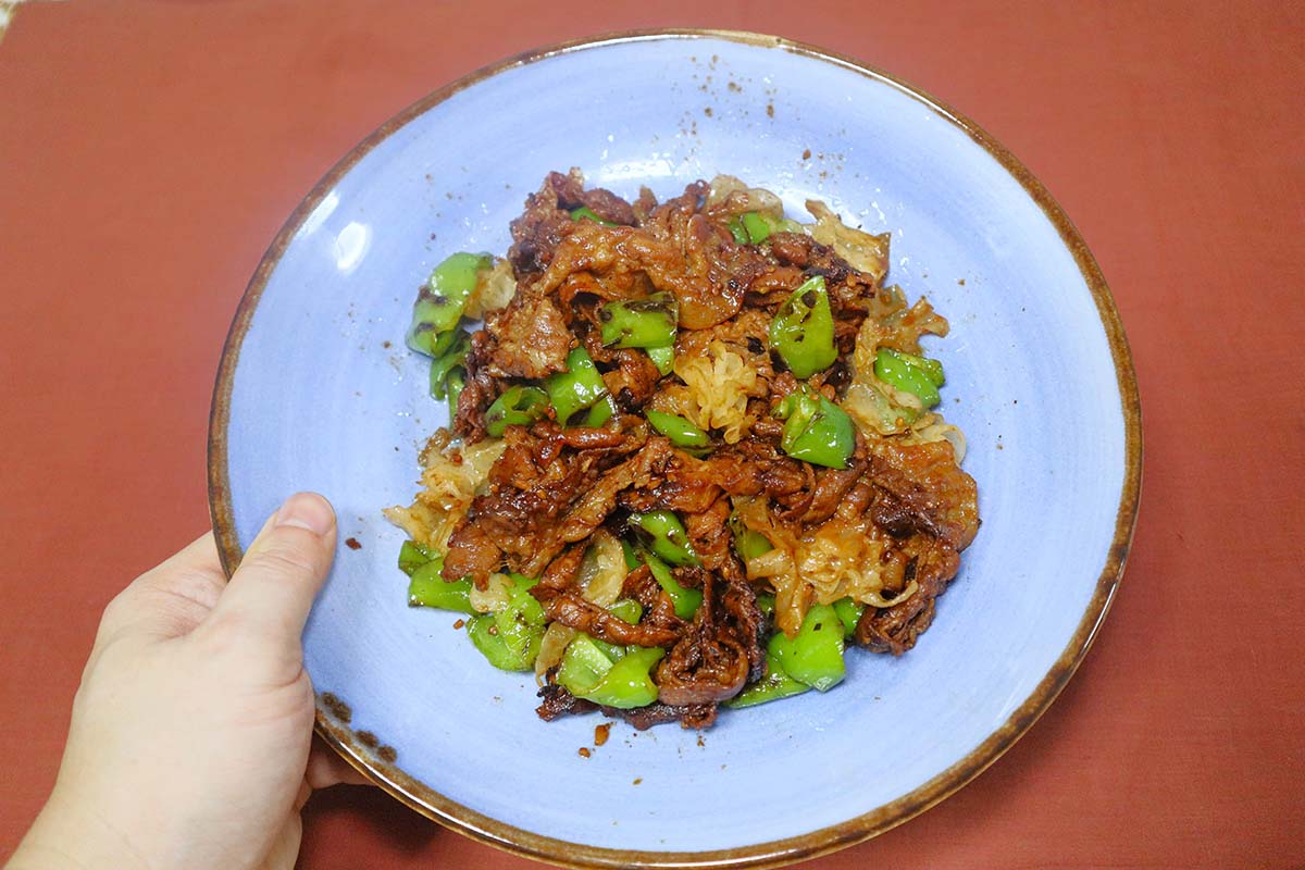 how to recreate hunan pork - finished product