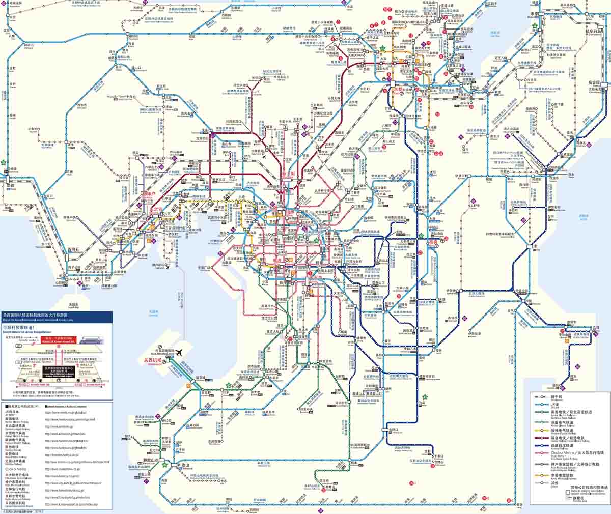 japan trains - map