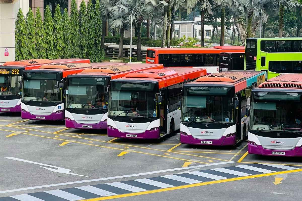 Singapore Public Transport - exterior image of Bus