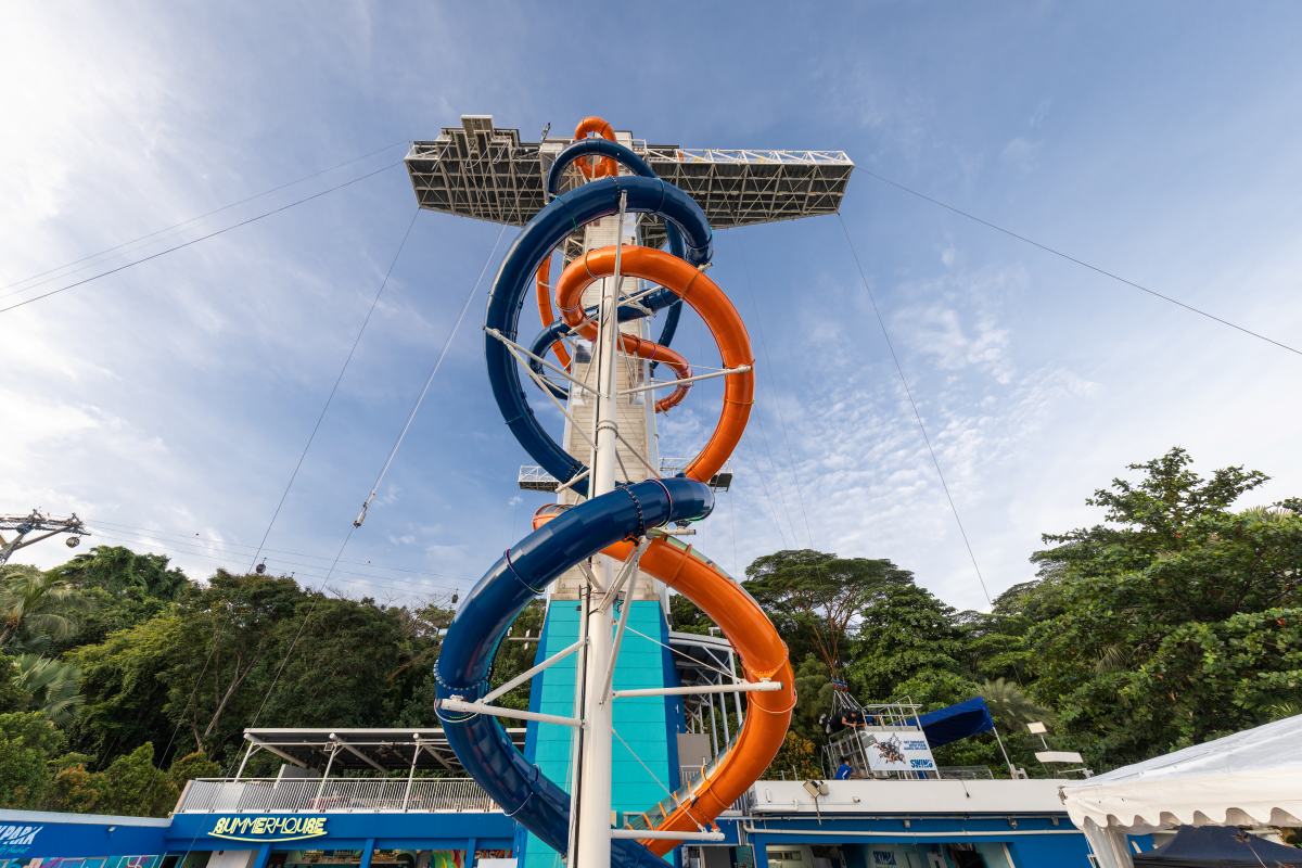 Skyslides by Klook, Sentosa Skypark - Skydrop and The Big Klook Slide tower