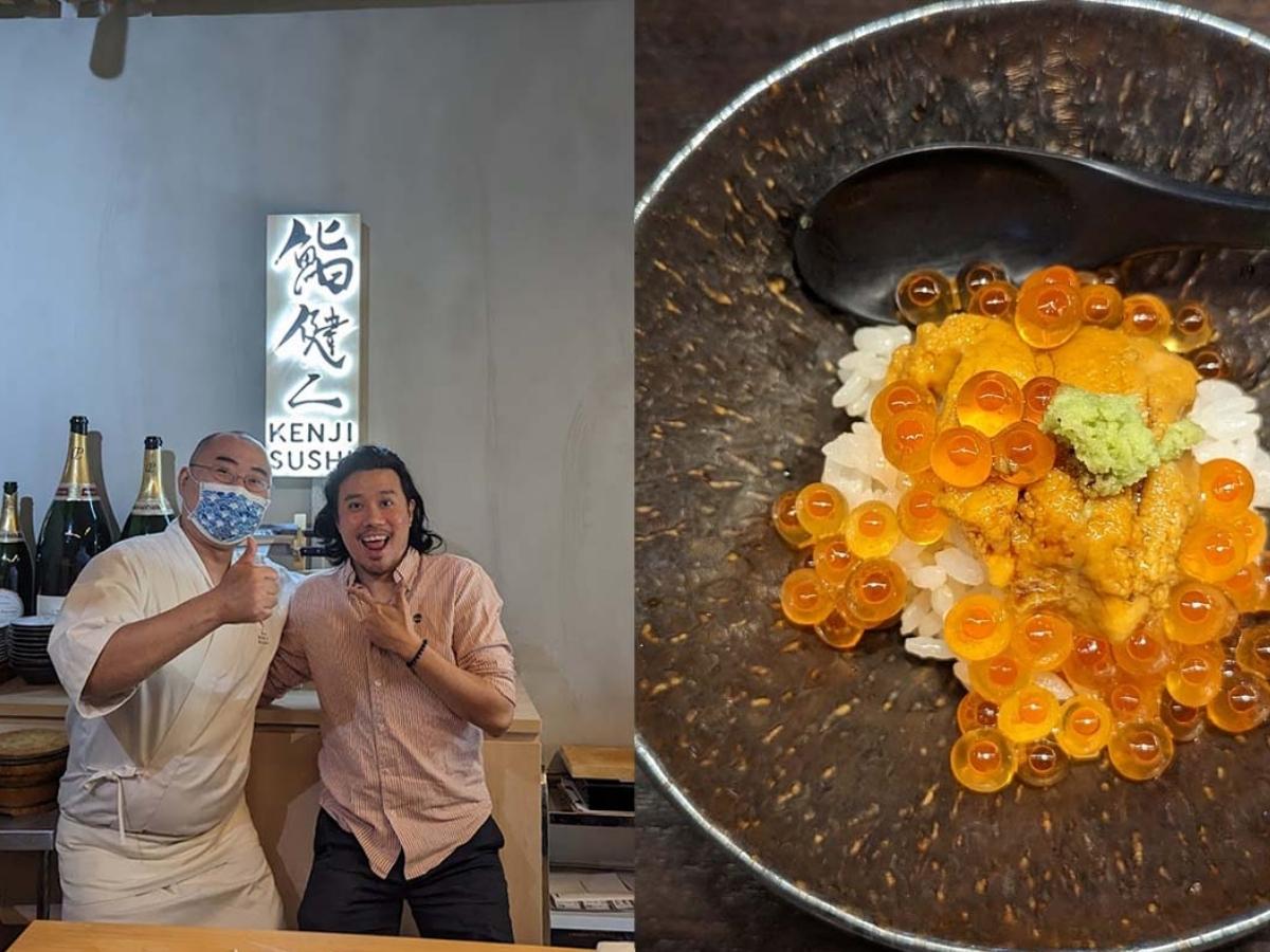 Best omakase -Sushi Kenji chef and Seth