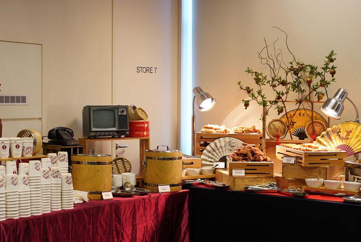 buffet catering - swee choon setup