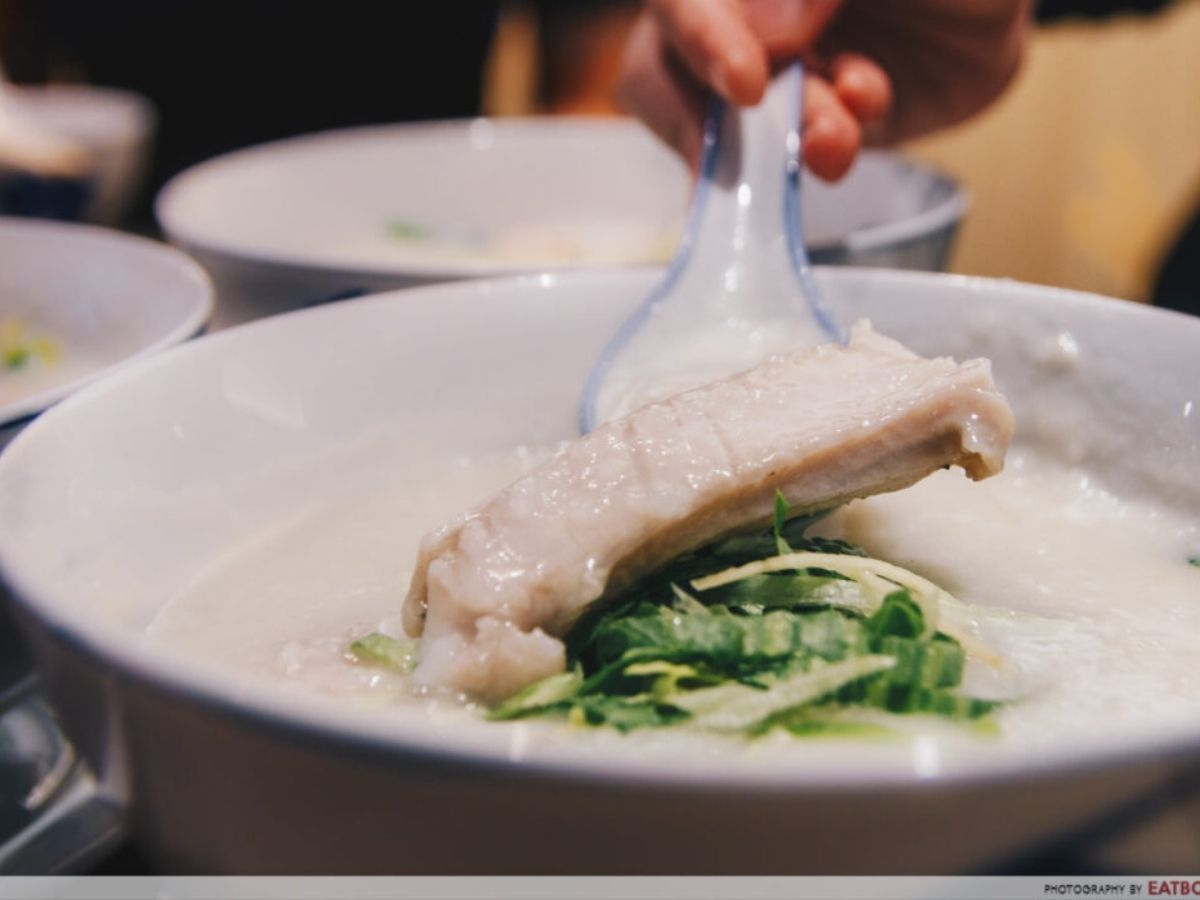 authentic hk food - mui kee threadfish belly congee