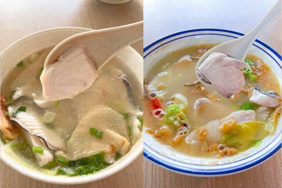 fish soup showdown - fish slices