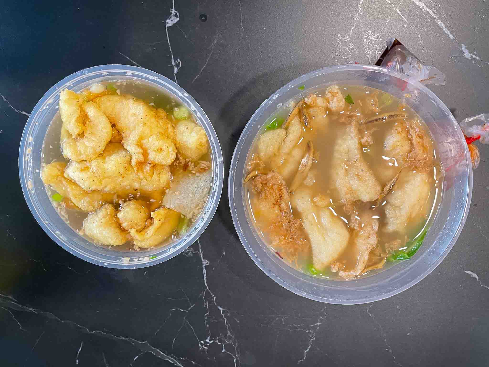 fish soup showdown - fried fish soup