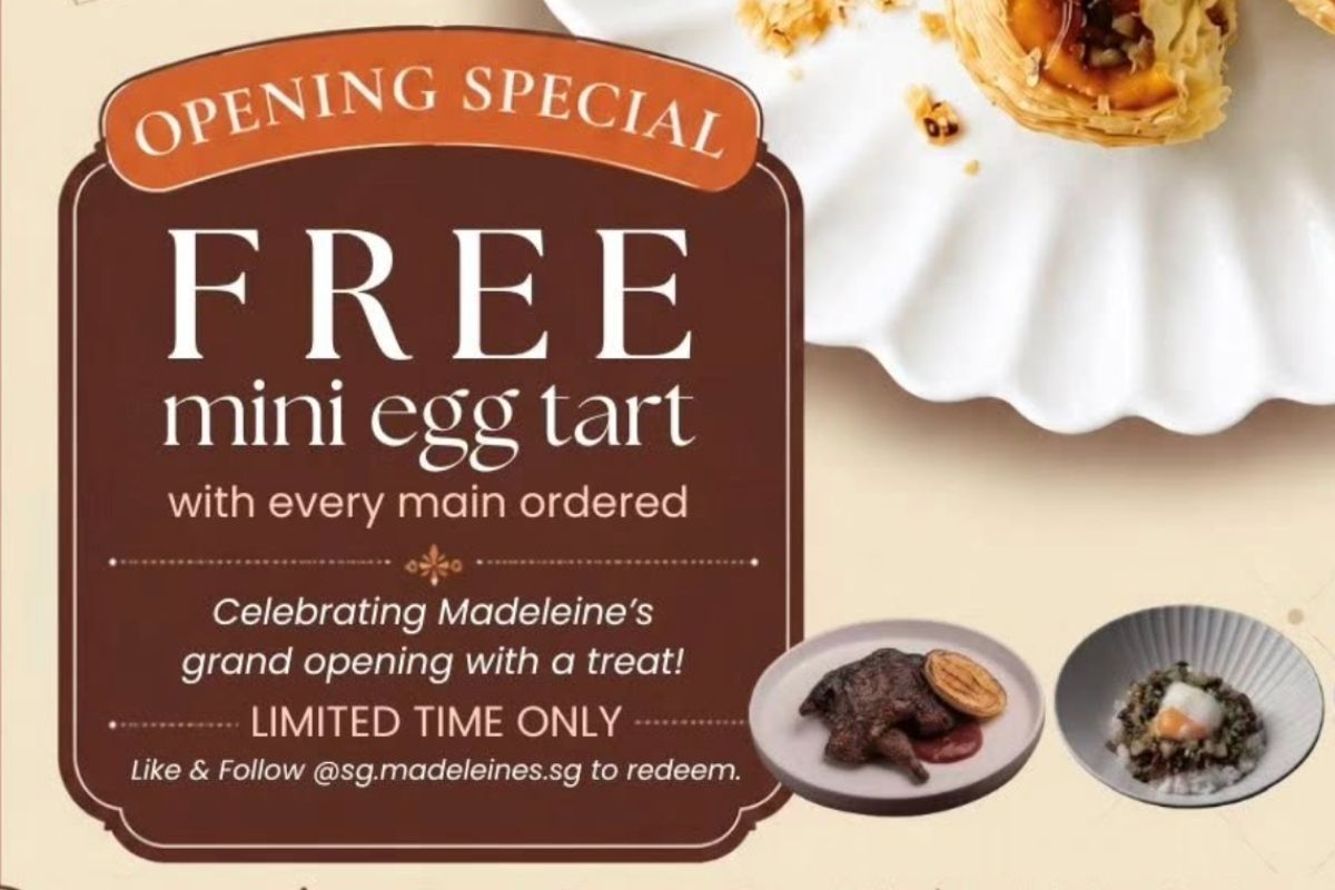 madeleine's original portuguese egg tarts comeback - opening promotion