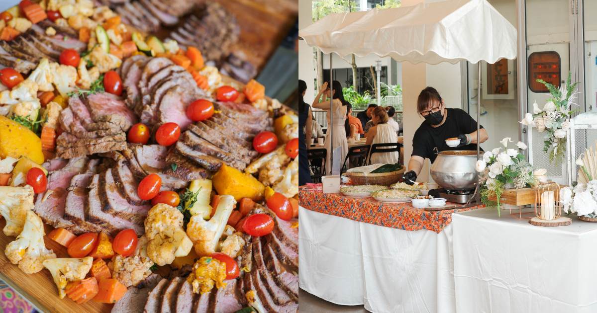 manna pot weddings - live station