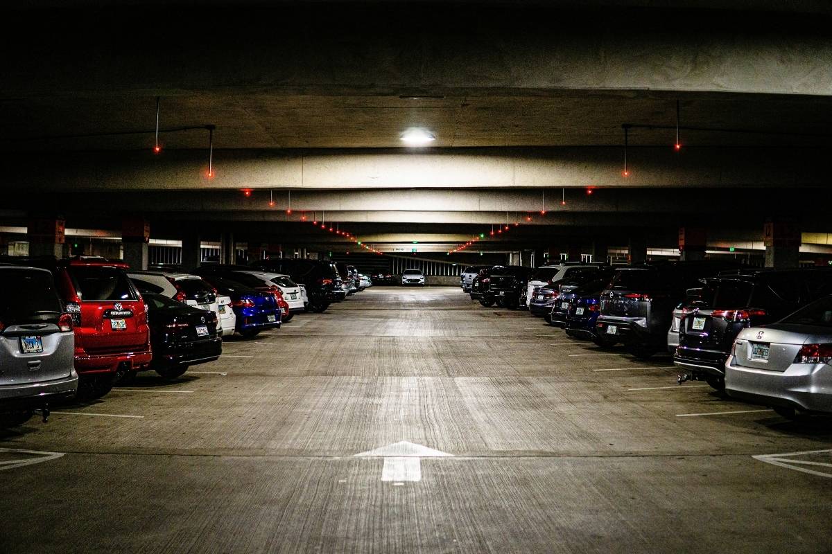parking spots & rates at Orchard - image of the evening parking