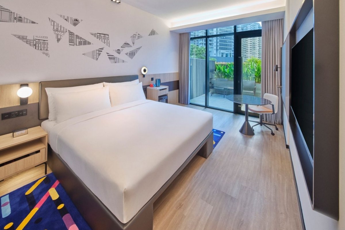 staycation in Singapore - Aloft Singapore Novena (image of the room)