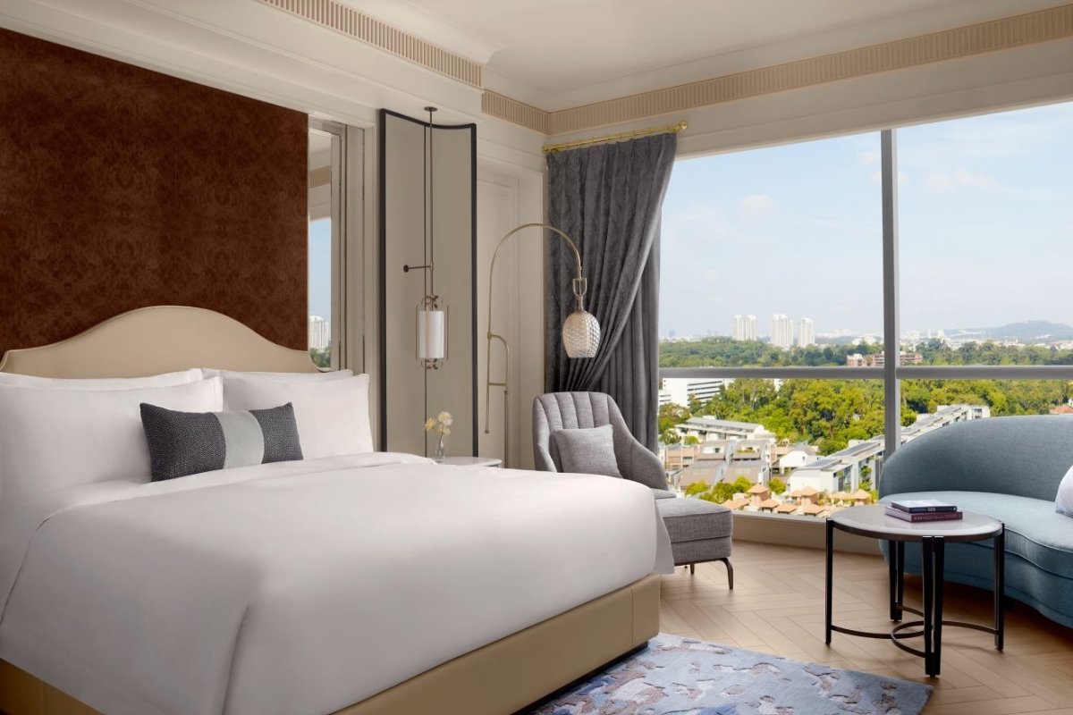 staycation in Singapore - The St. Regis Singapore (image of the room)