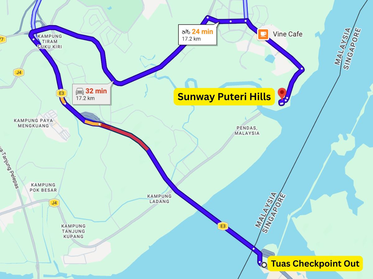 sunway puteri hills - map