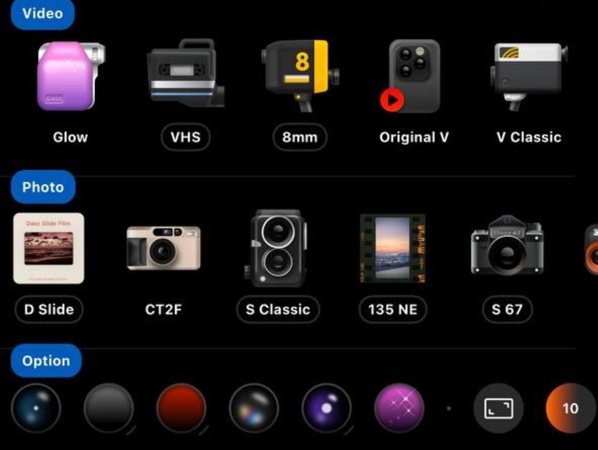 10 best camera apps for film and digital effects - Dazz Cam