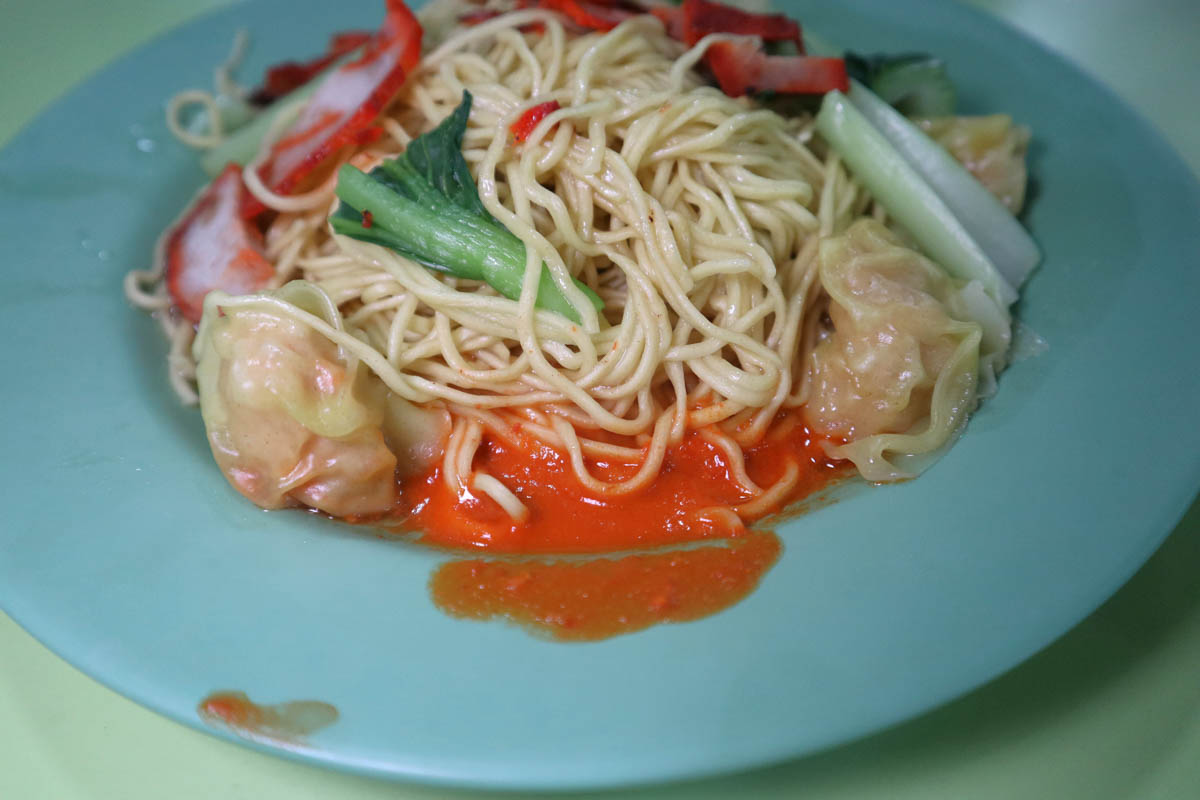 dunman wanton mee showdown - dunman road chilli upclose