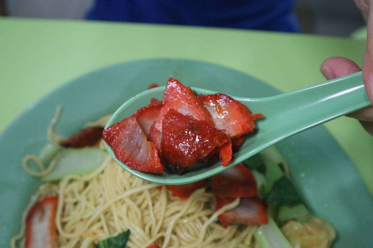 dunman wanton mee showdown - dunman road char siew