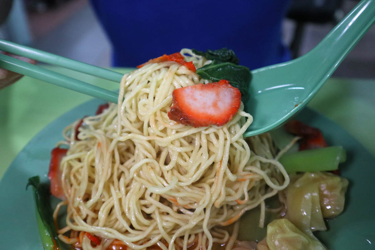 dunman wanton mee showdown - dunman road wanton mee closeup