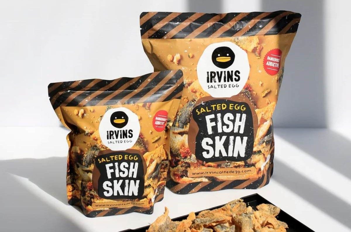 Unique snack - IRVINS fish skin