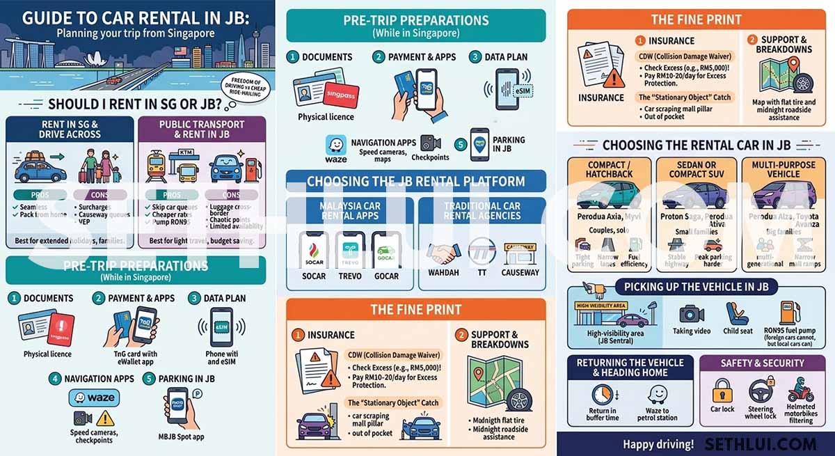 JB car rental - infographic