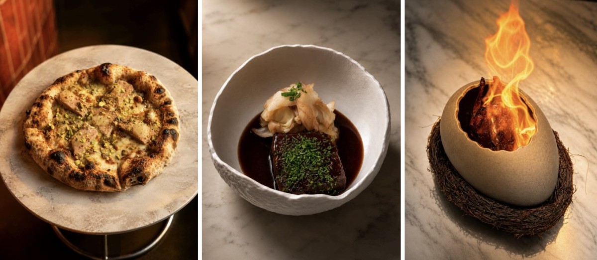 behindclay - collge of pizza, quail and beef