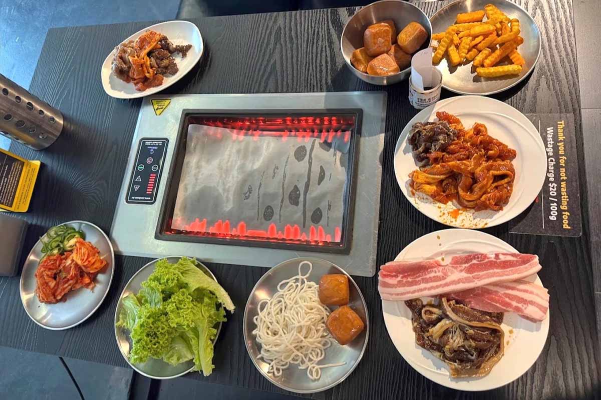 best buffets - imkim kbbq setup