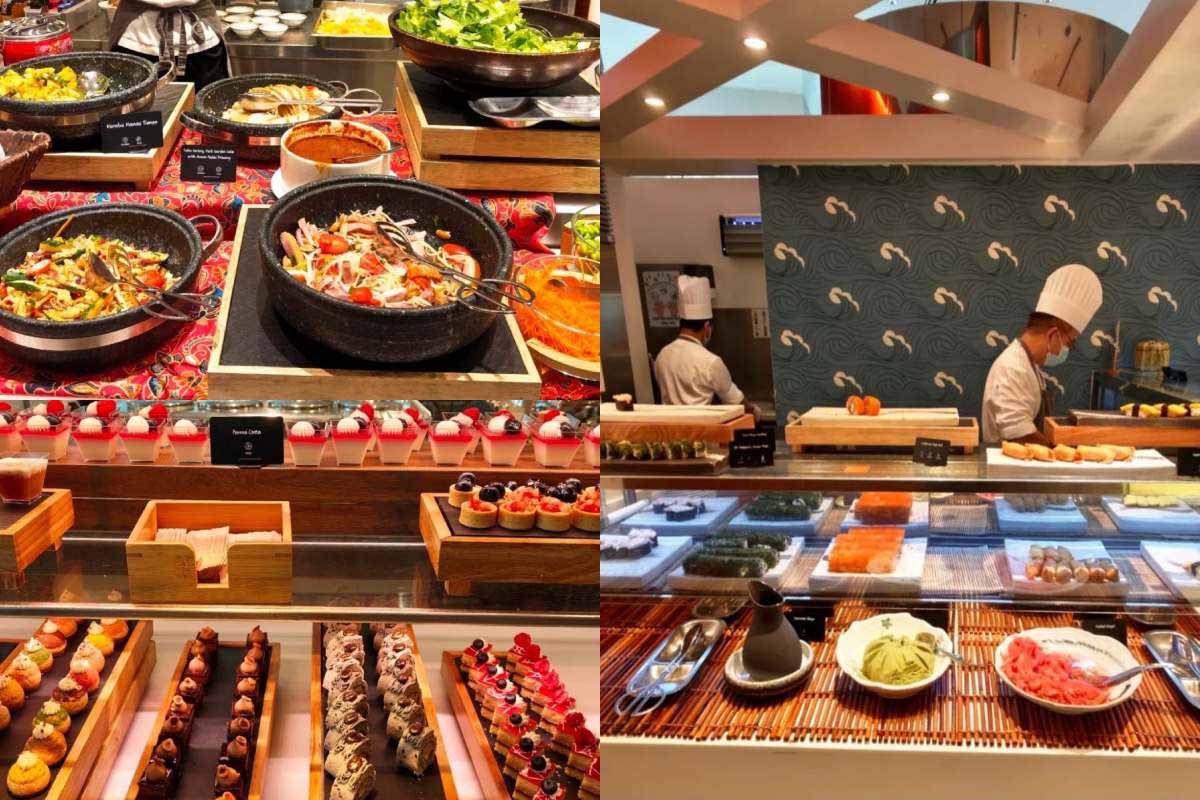 best buffet - line restaurant spread