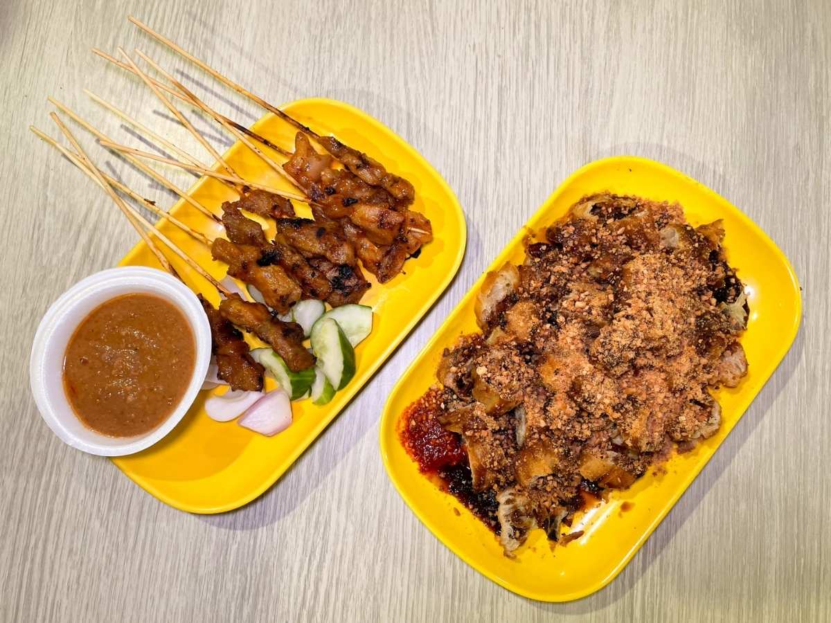 mei xiang yuan satay & rojak - overview of dishes