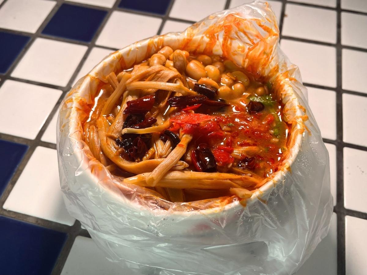 pasir ris pasar malam - man kou xiang stinky tofu dish