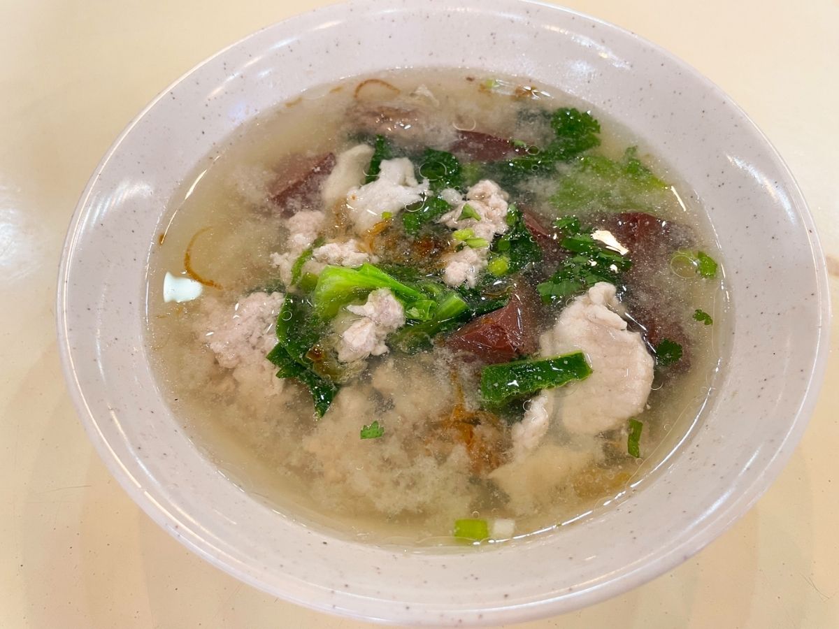 pig blood curd - imperial broth noodles signature fresh pork noodle soup with pig blood curd