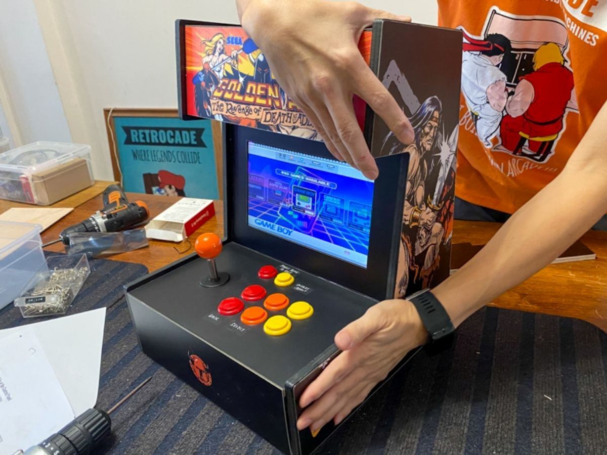 Best DIY activities - retrocade game console