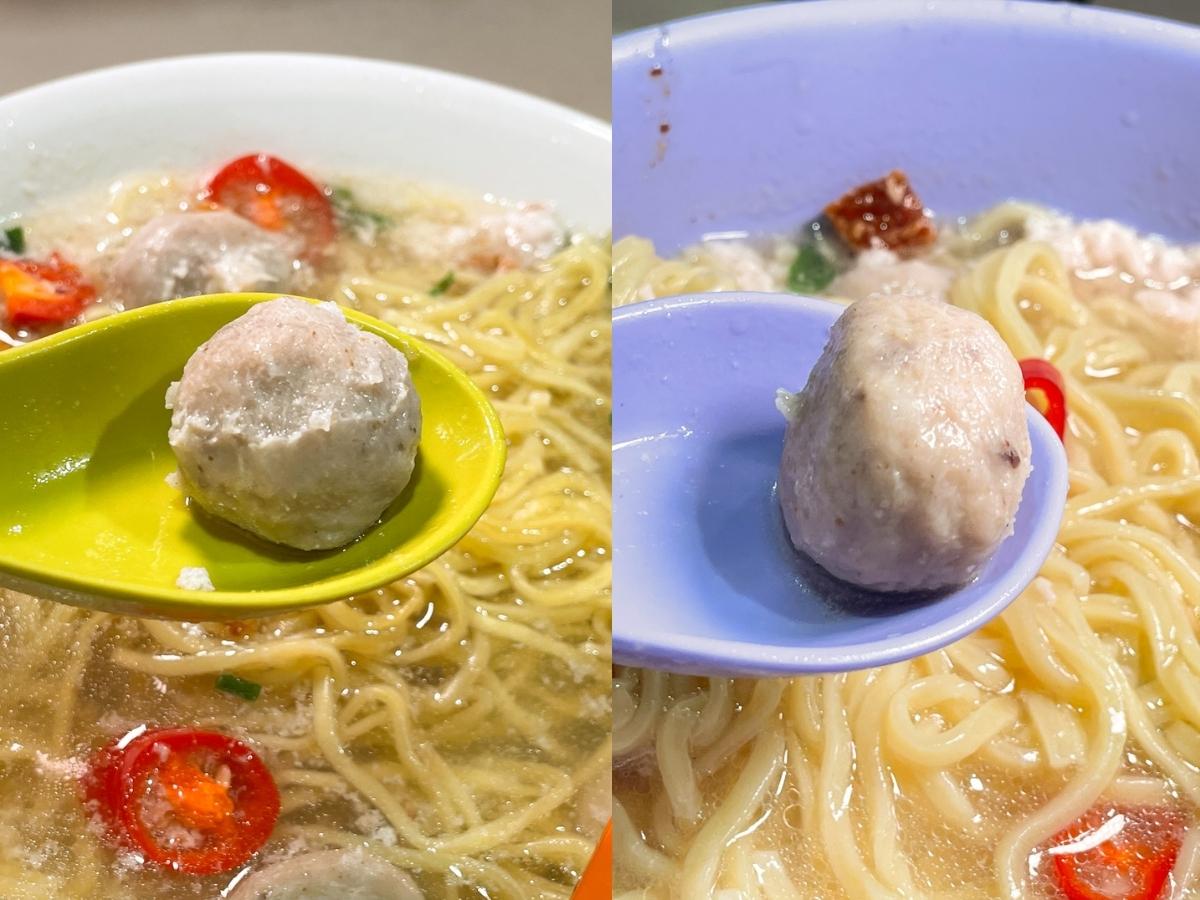 soupy bak chor mee showdown - meatballs