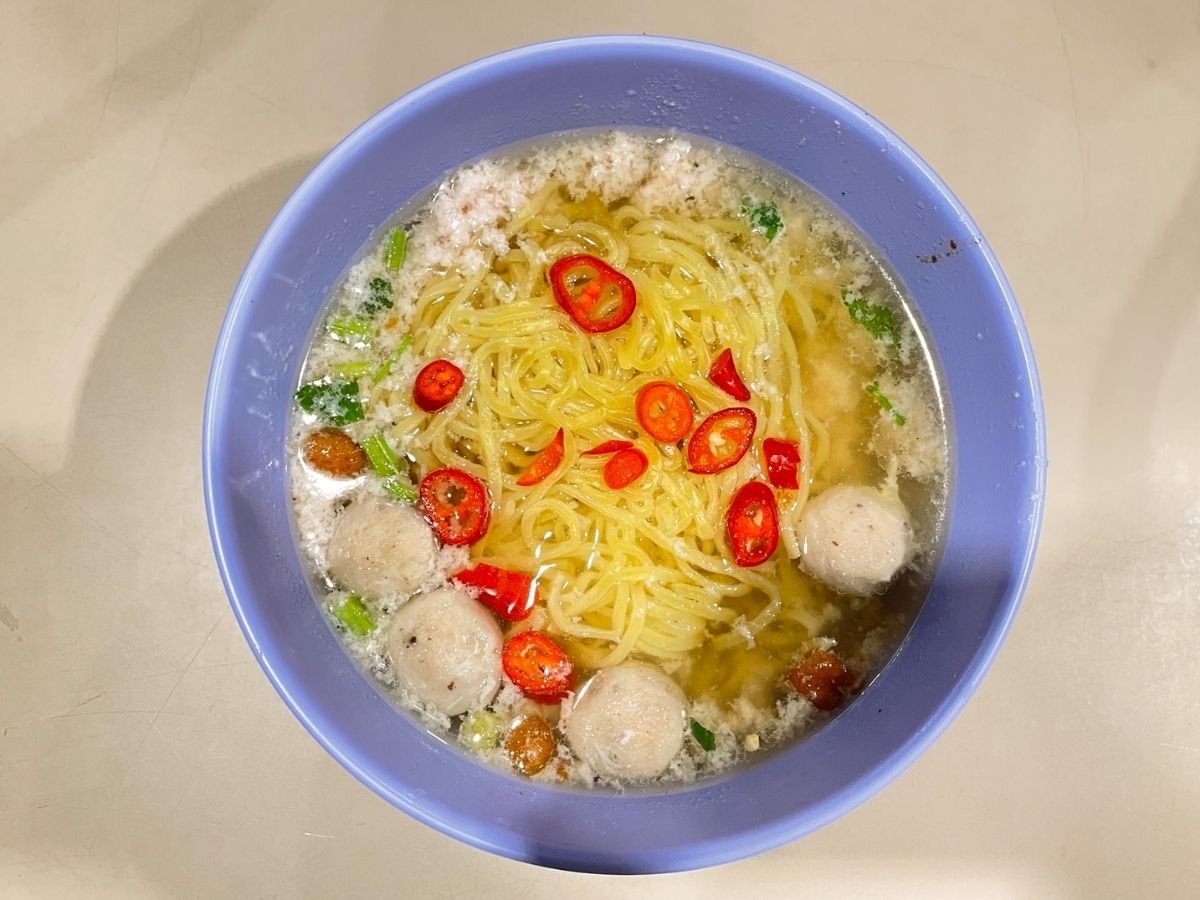 soupy bak chor mee showdown - seng hiang dish