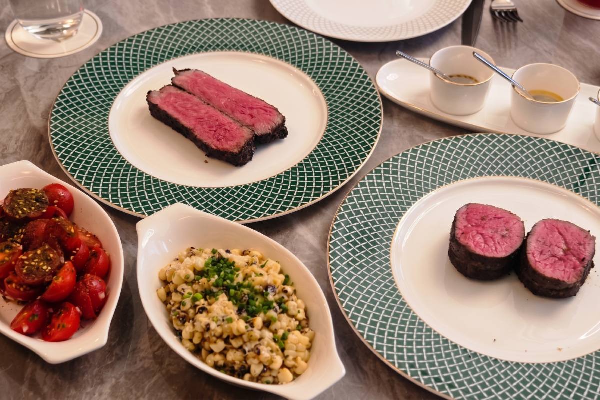 steak - plates of steak and sides