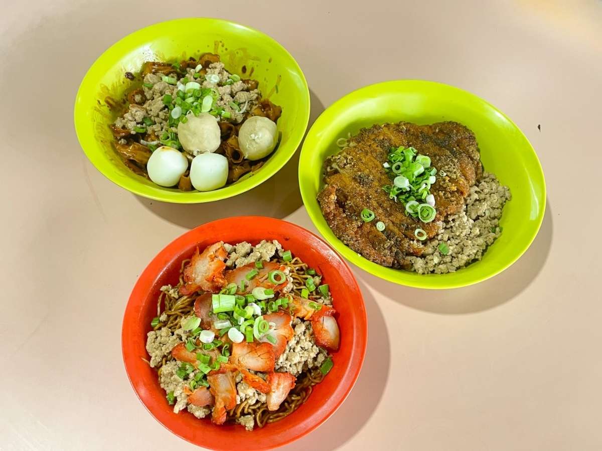 three bowls - overview of dishes