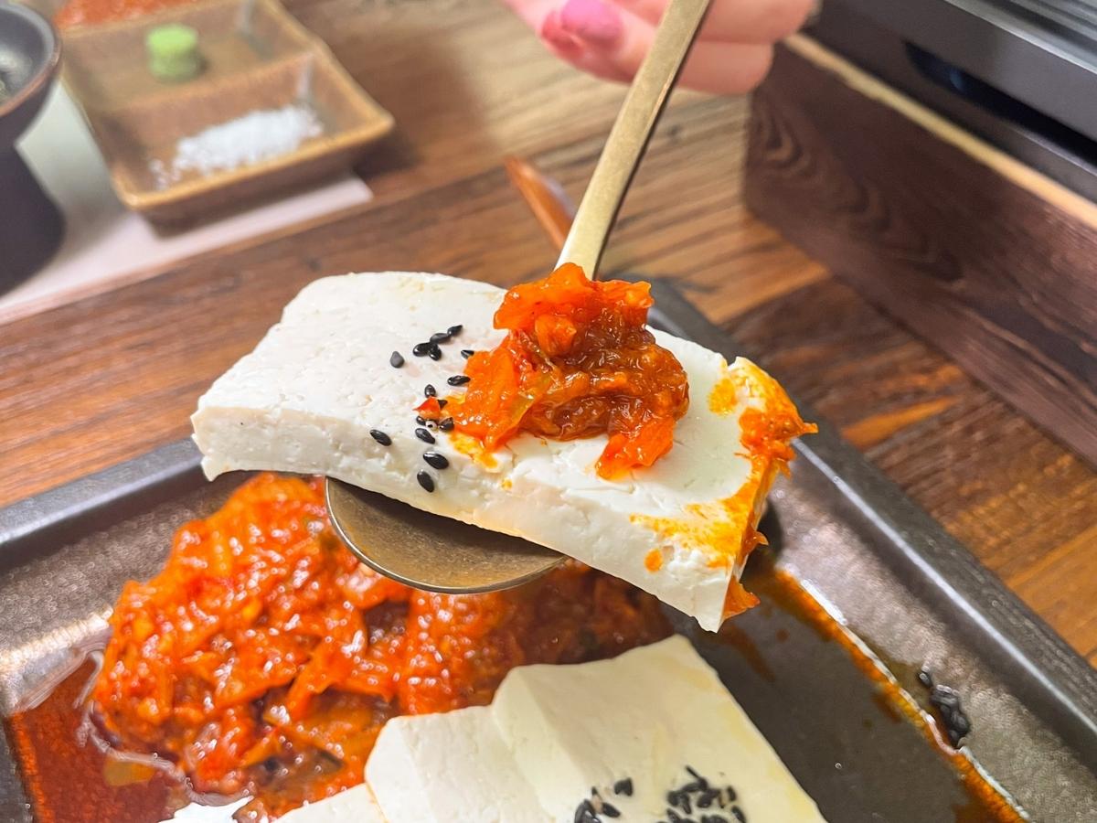 whuchu - tofu with kimchi 2