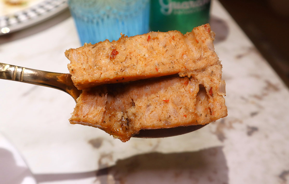 rio brazilian churrascaria - sausage closeup