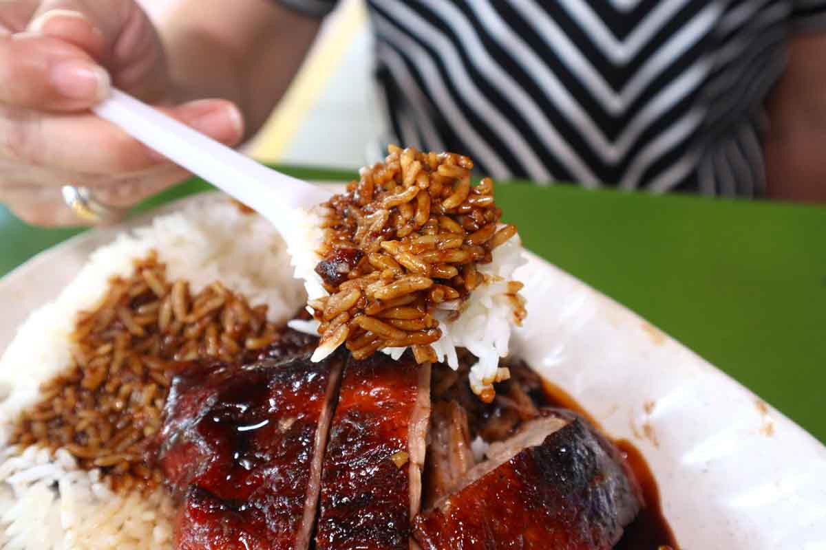 best-rated roasted meats - rice closeup
