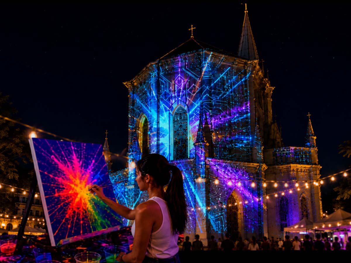 CHIJMES and Capitol Singapore - Neon glow