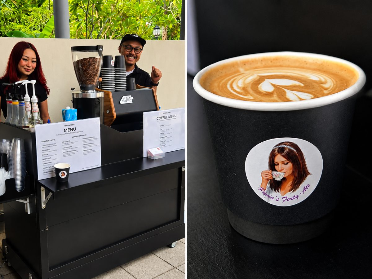 coffeecart - customised coffee cups and cart