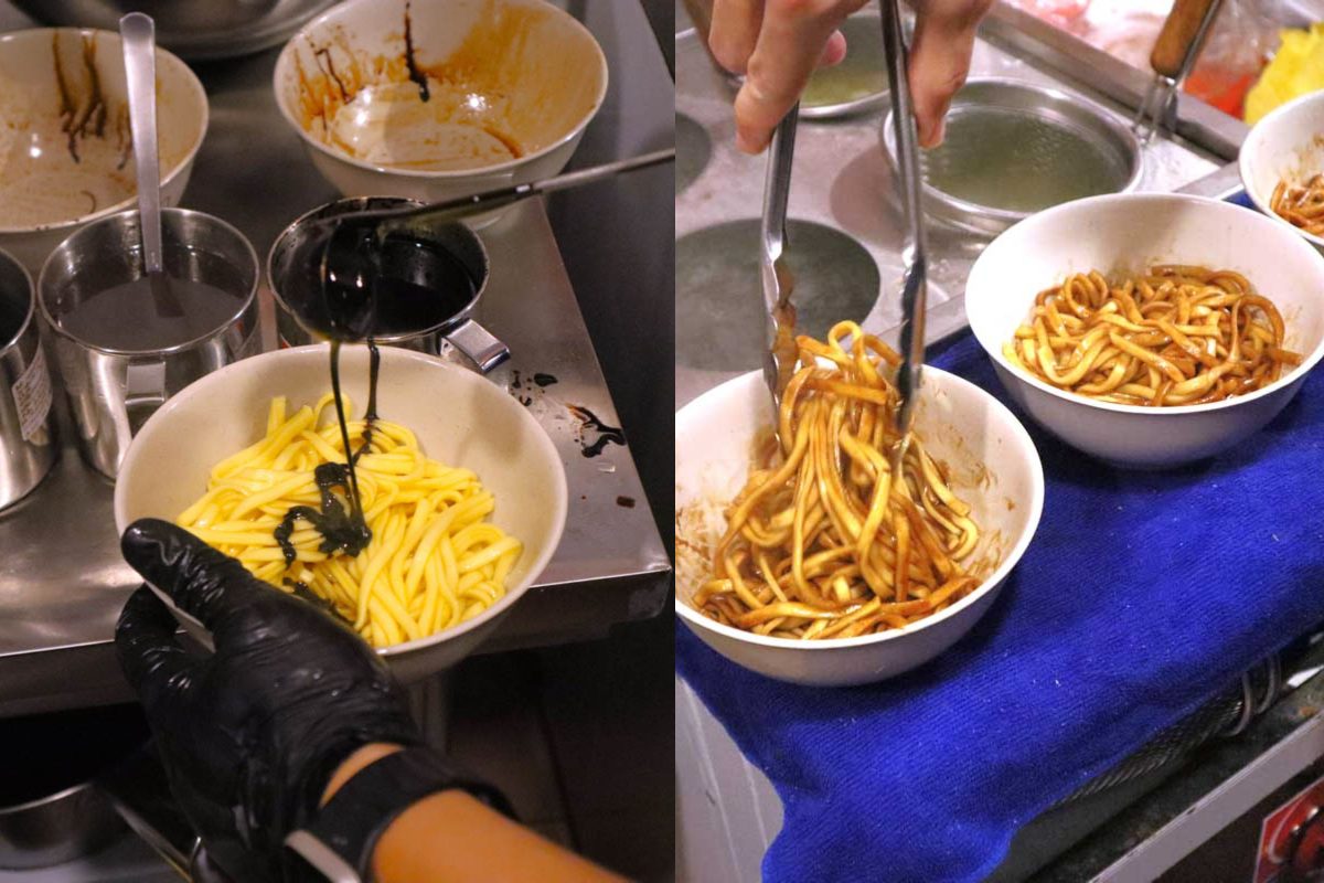 new horse noodles- noodle tossing