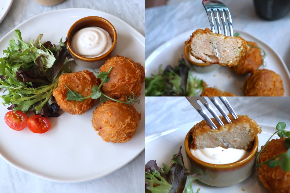 o coffee club - prawn croquettes